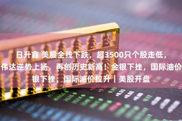 日升鑫 美股全线下跌，超3500只个股走低，中概股普跌；英伟达逆势上扬，再创历史新高！金银下挫，国际油价拉升｜美股开盘