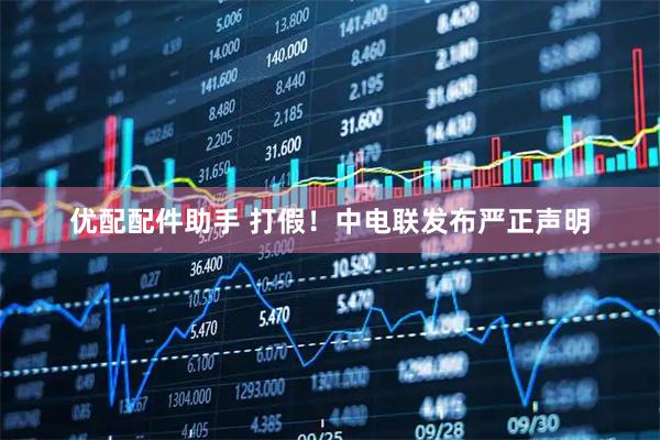 优配配件助手 打假！中电联发布严正声明