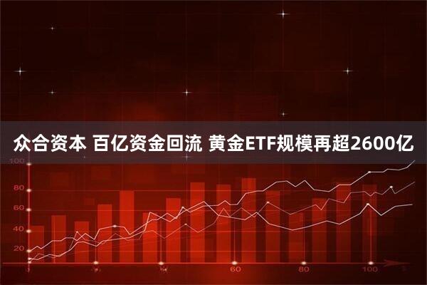 众合资本 百亿资金回流 黄金ETF规模再超2600亿