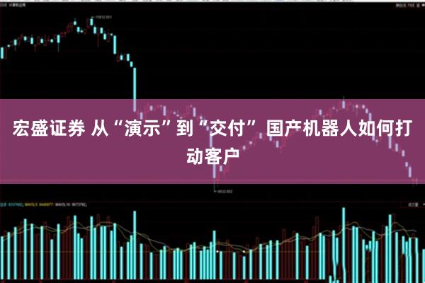 宏盛证券 从“演示”到“交付” 国产机器人如何打动客户